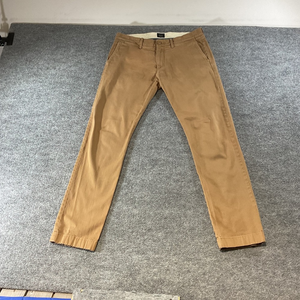 J.Crew 484 Slim Fit Stretch Chino Pants Mens 31x32 British Khaki Tan